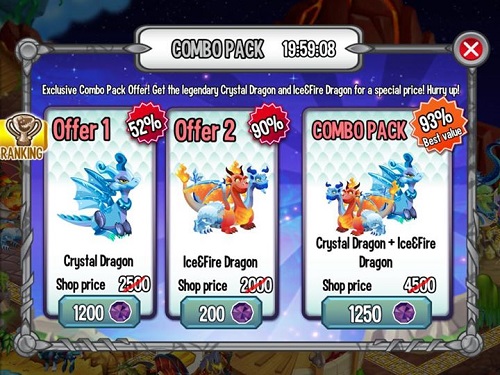 how to breed fire and ice on dragon city