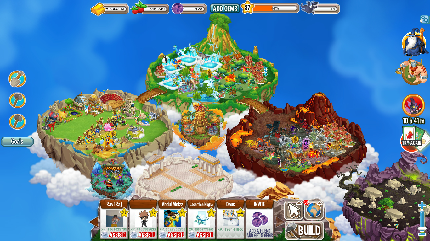 dragon city jungle island guide map