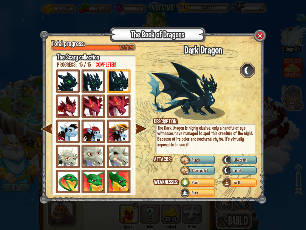 dragon city dark dragon breeding guide