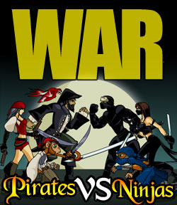 Image result for pirate vs ninja