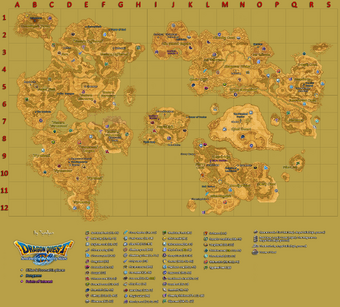 dragon quest 9 world map Map Of Material Locations In Dragon Quest Ix Dragon Quest Wiki dragon quest 9 world map