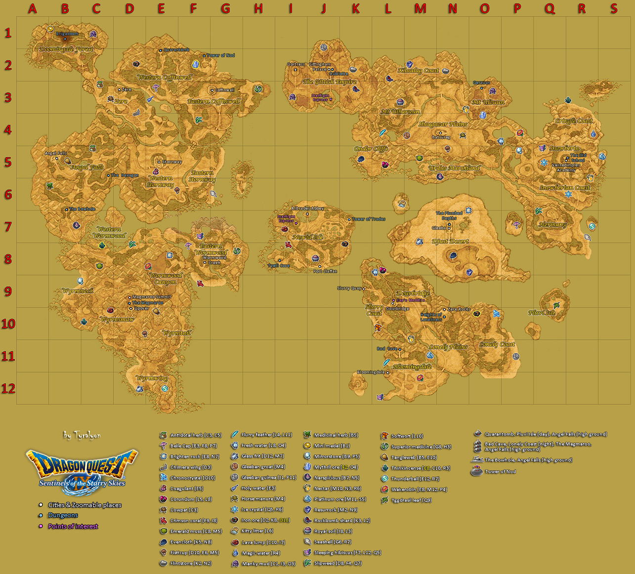 dragon quest 11 world map labeled Dragon Quest 11 World Map Maping Resources dragon quest 11 world map labeled