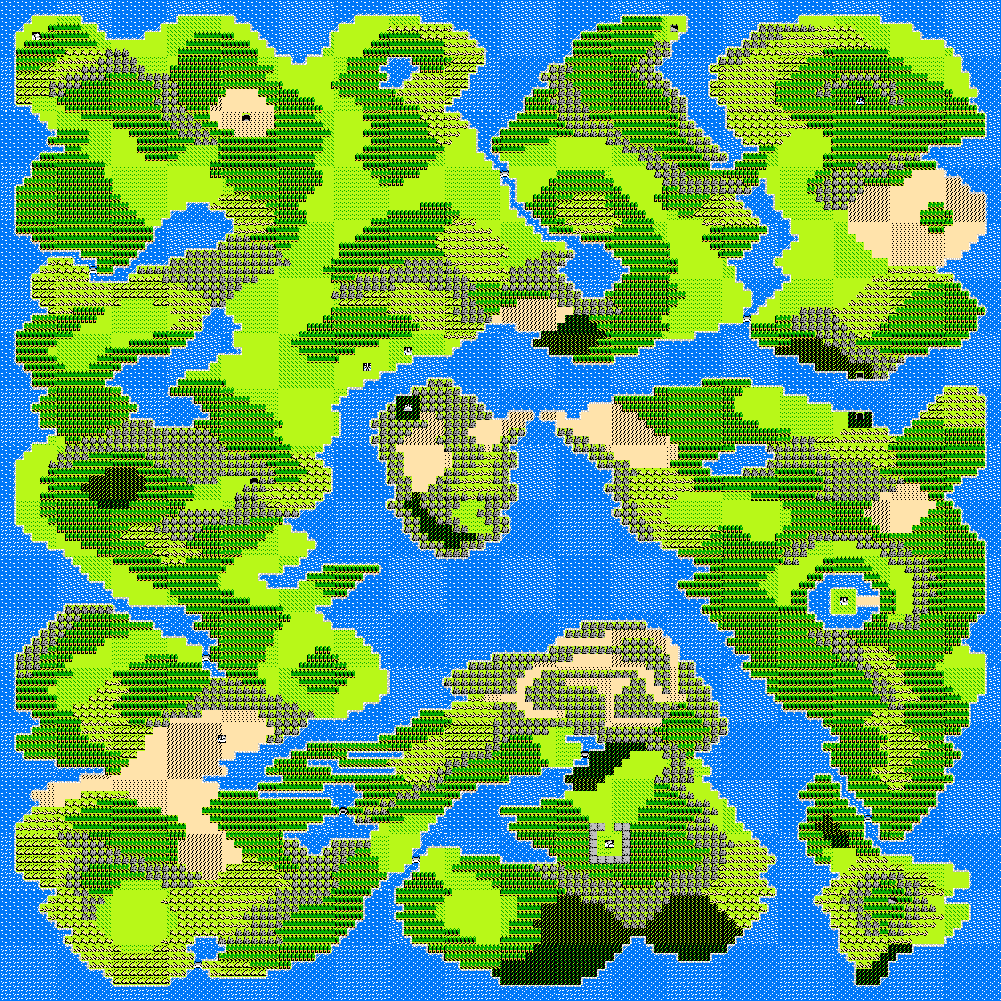 Dragon Quest 2 World Map Maping Resources