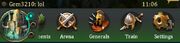 Arena bottom menu