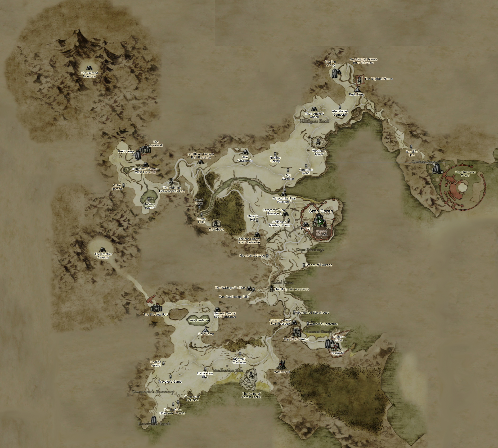 Dragons Dogma World Map