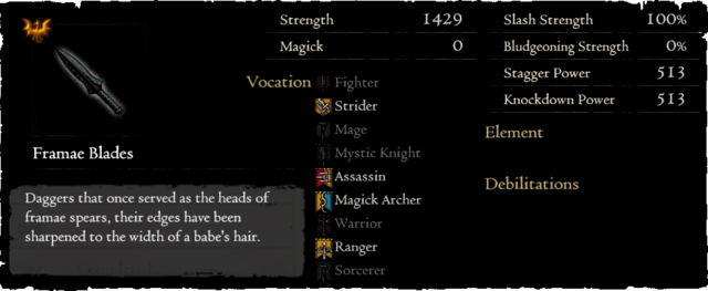 Gold Rarefied Framae Blades