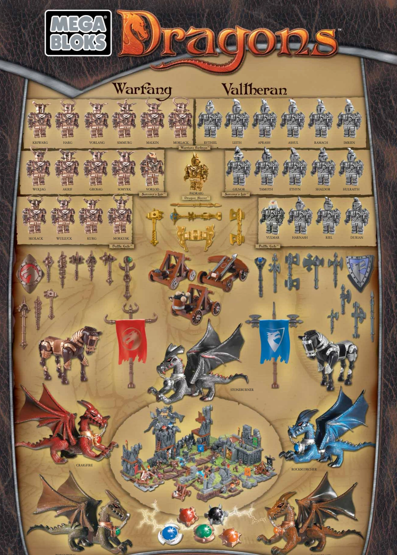 Warfang and Valtheran War Mega Bloks Dragons and Dragons Universe