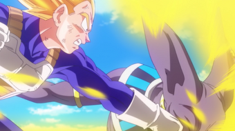 Vegeta Versus Beerus Dragon Universe Wiki Fandom - face roblox png vegeta