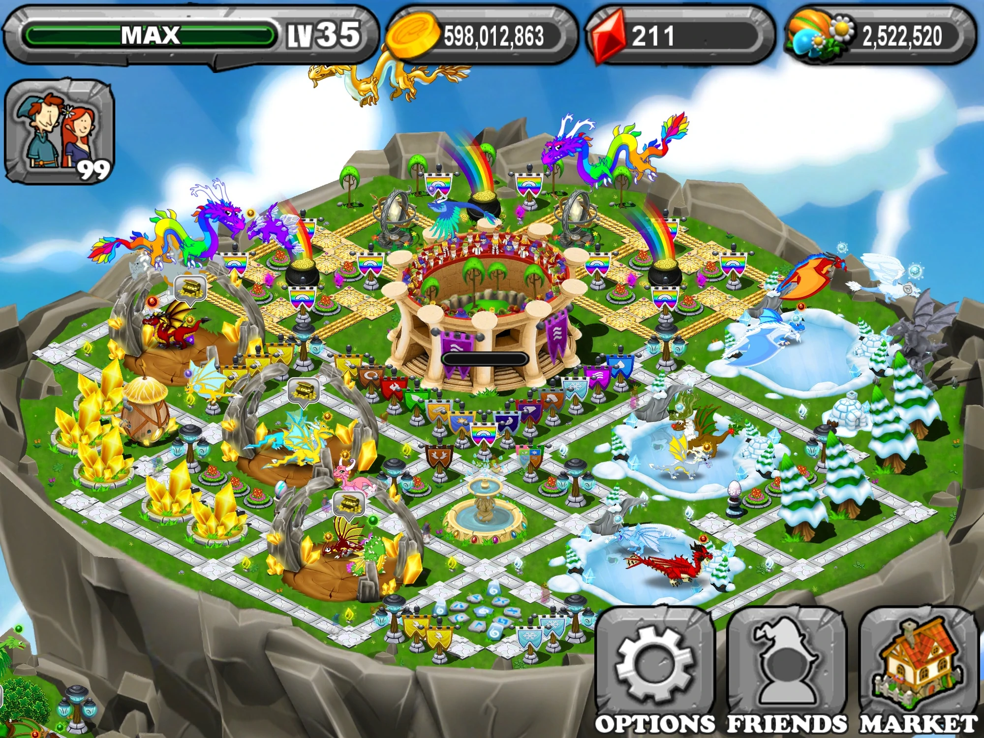 Image 2nd islandcold and lightning.jpg DragonVale Wiki FANDOM