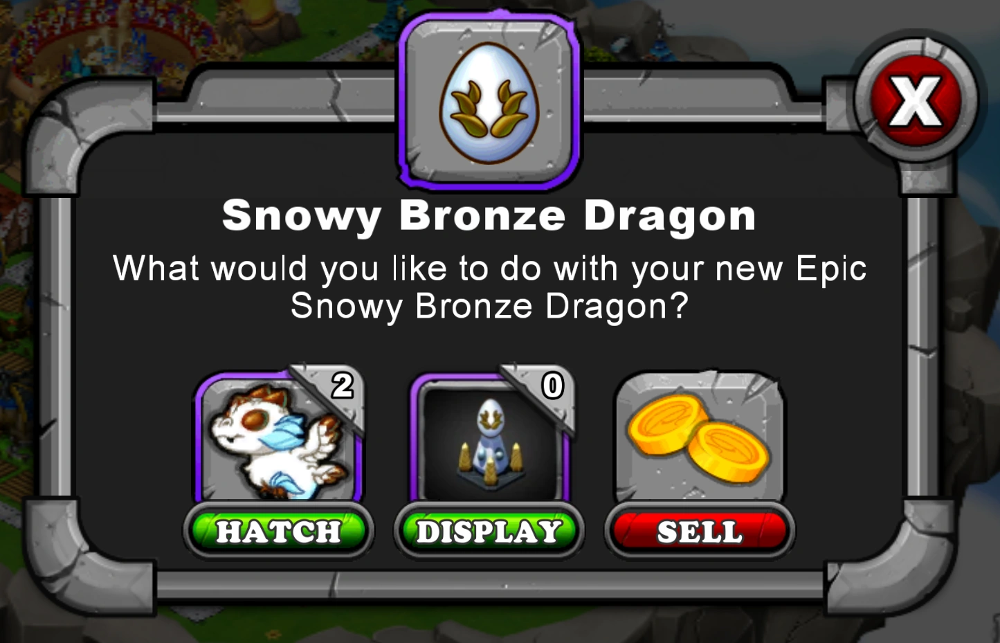 Snowy Bronze Dragon DragonVale Wiki Fandom