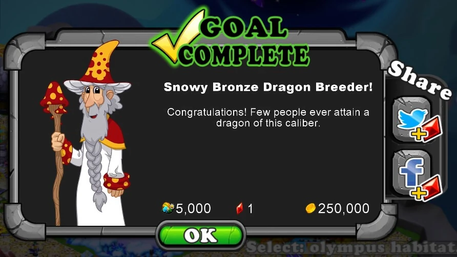 Snowy Bronze Dragon DragonVale Wiki FANDOM powered by Wikia