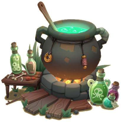 witches cauldron toy