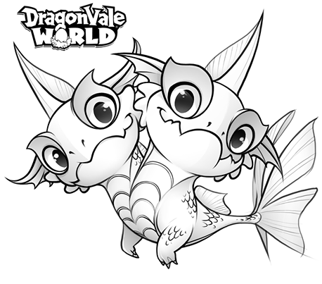 cute baby dragons from dragonvale coloring pages
