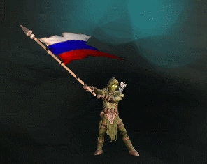 Праздничный флаг России
