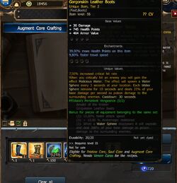 Augment Core crafting1 - final outcome