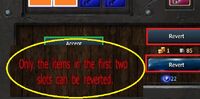 Revert Crafting First Two SlotsWarning