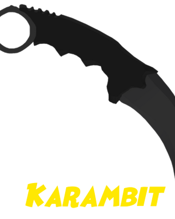 3d Mesh Cs Go Karambit Knife Roblox - roblox noob with knife transparent