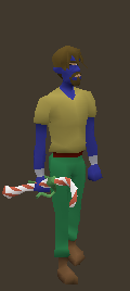 Candy cane equiped