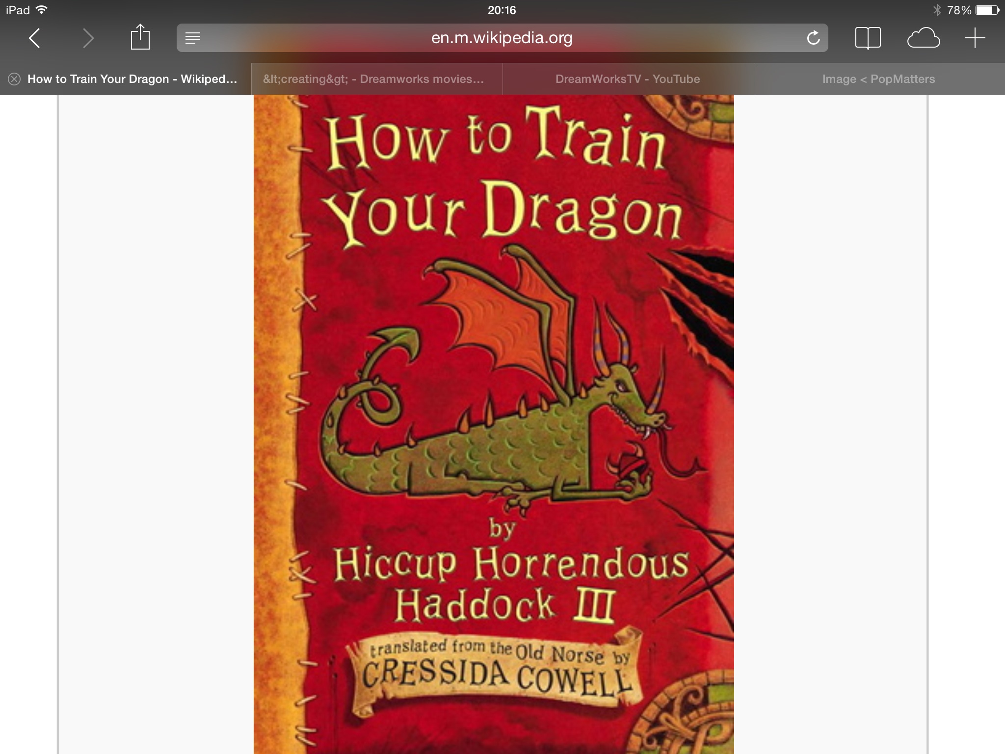 how to train your dragon book