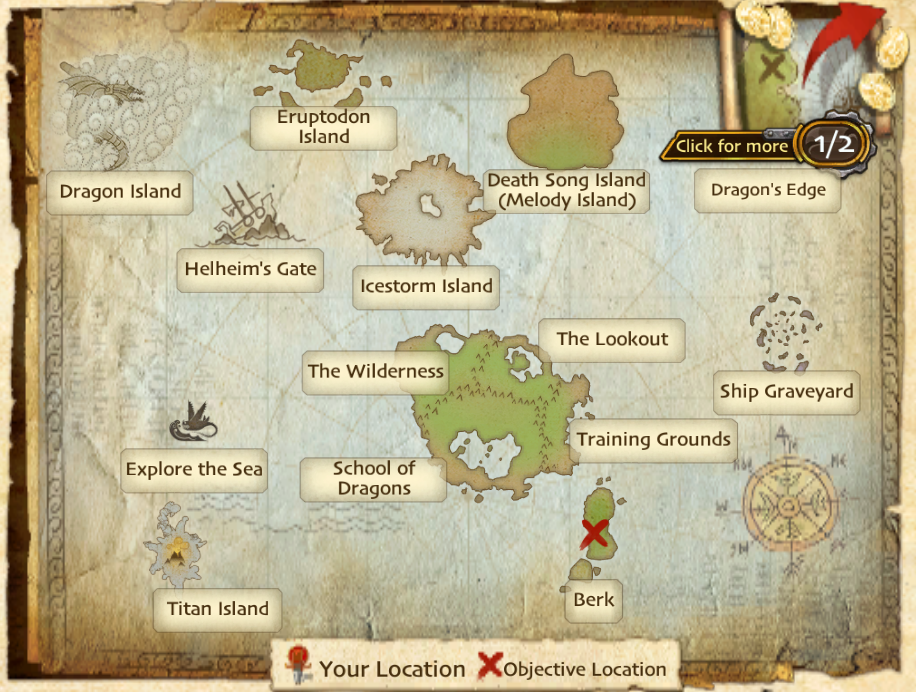 school of dragons game travle map