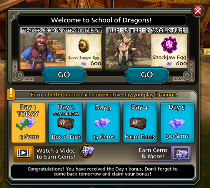 school of dragons free gems 2019