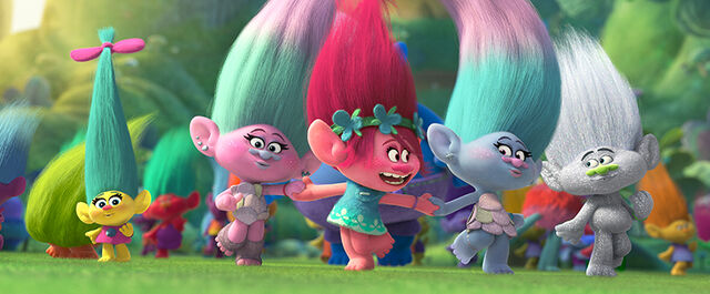 Image - Satin and chenille with other trolls.jpg | Dreamworks Animation ...