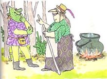 Fortune teller in the original Shrek! book
