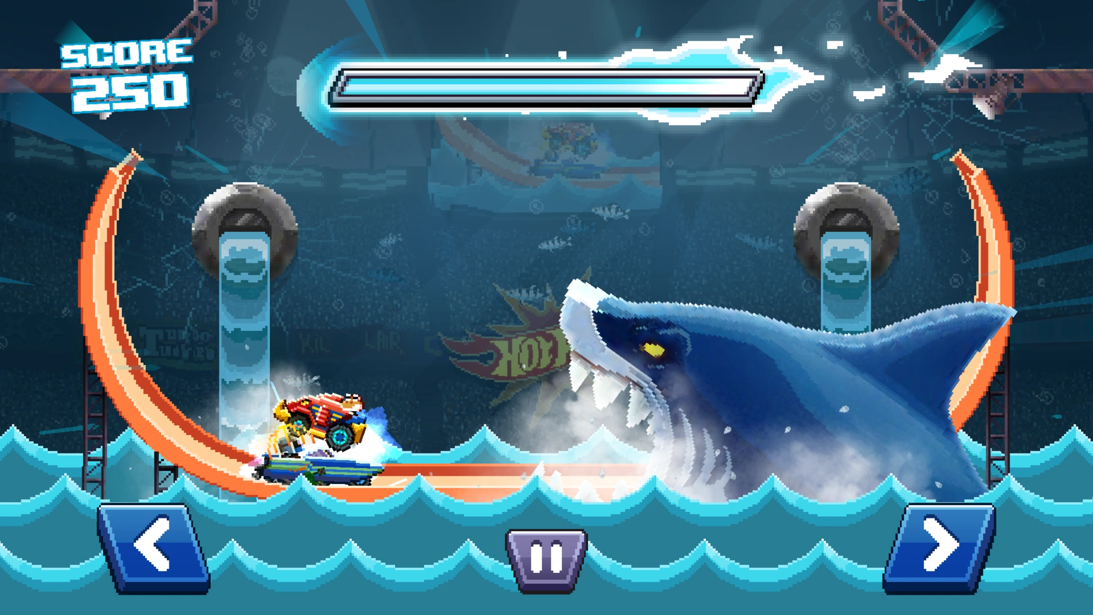 hot wheels shark game