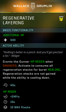 Regenerative layering gear