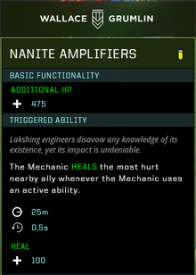 Nanite amplifiers gear