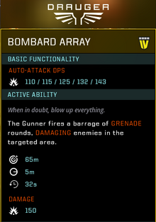 Bombard Array gear