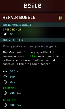 Repair bubble gear