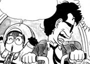 Arale&TaroInColaPlane