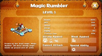 Magic rumbler