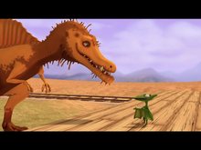 Old Spinosaurus and Tiny