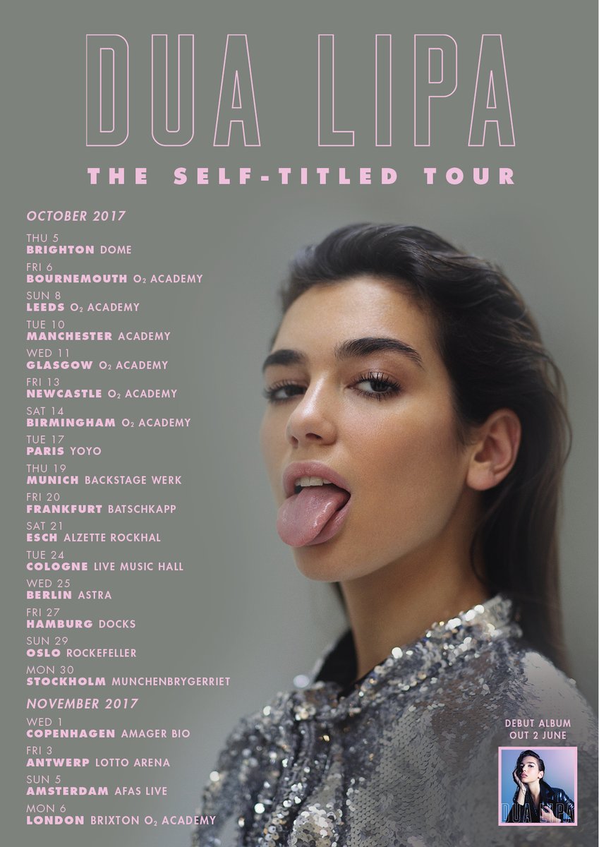 The SelfTitled Tour Dua Lipa Wikia FANDOM powered by Wikia