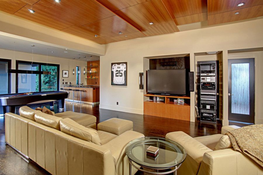 Image Luxurious Leather Couches Glass Coffee Table Wooden Tv Luxurious Leather Couches Glass Coffee Table Wooden Tv Cabinet With Lcd On It In The Modern Living Room Jpg