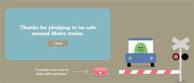 Pledge red button