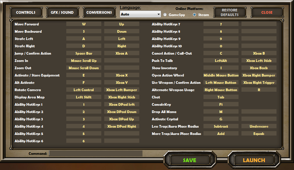 Controls and Keybindings for PC | Dungeon Defenders Wiki | Fandom