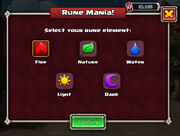 Rune Mania select element