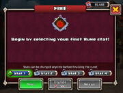 Rune Mania select 1st stat
