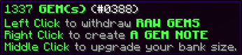 Bank Tooltip