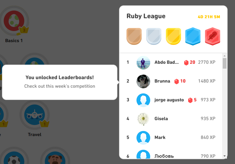 Duolingo start position 2017