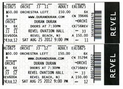 Concert Ticket Stubs: Page 4 | Duran Duran Wiki | FANDOM powered by Wikia