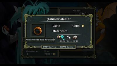 Anillo devastación creando