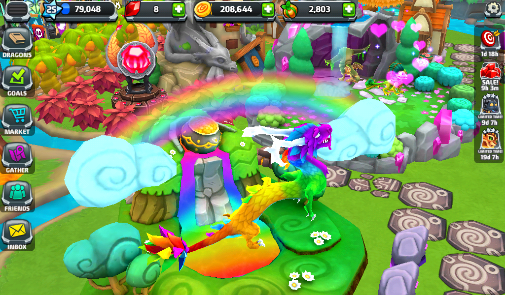 what habitat does a rainbow dragon live in dragon mania legends