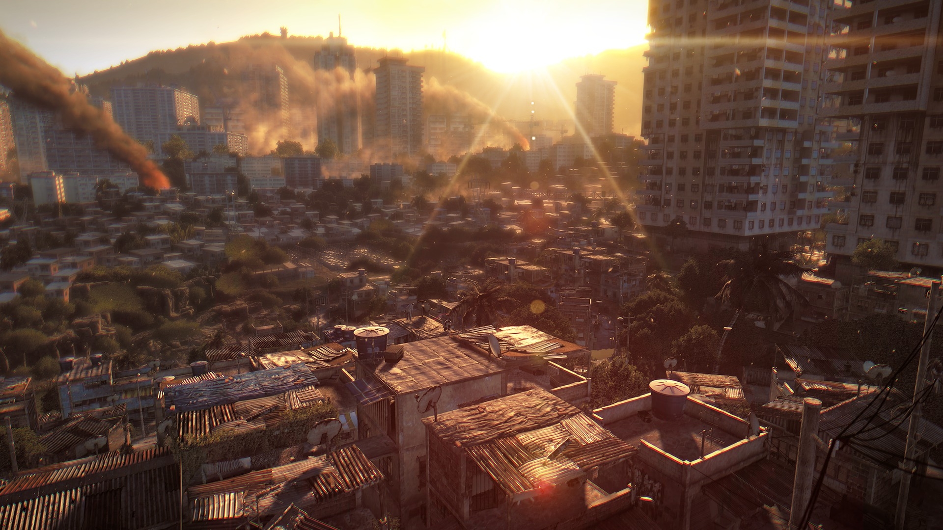 dying light travel from countryside to slums