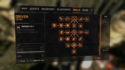 Driver Skill Tree