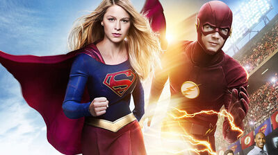 Here's Every Photo of Supergirl and The Flash Together