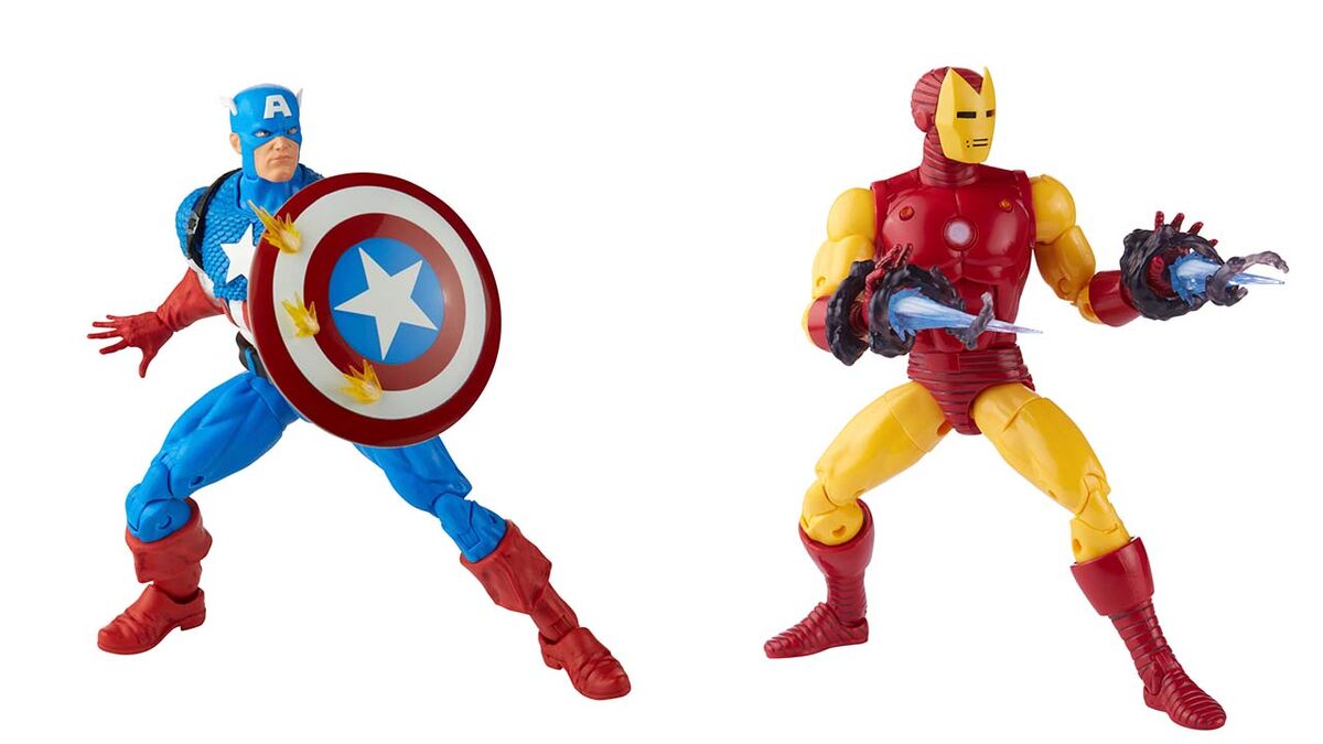 Marvel Legends Celebrates 20 Years With Old School Captain America And Iron Man Fandom 